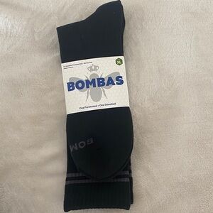 Bombas Men's Black Casual Socks XL